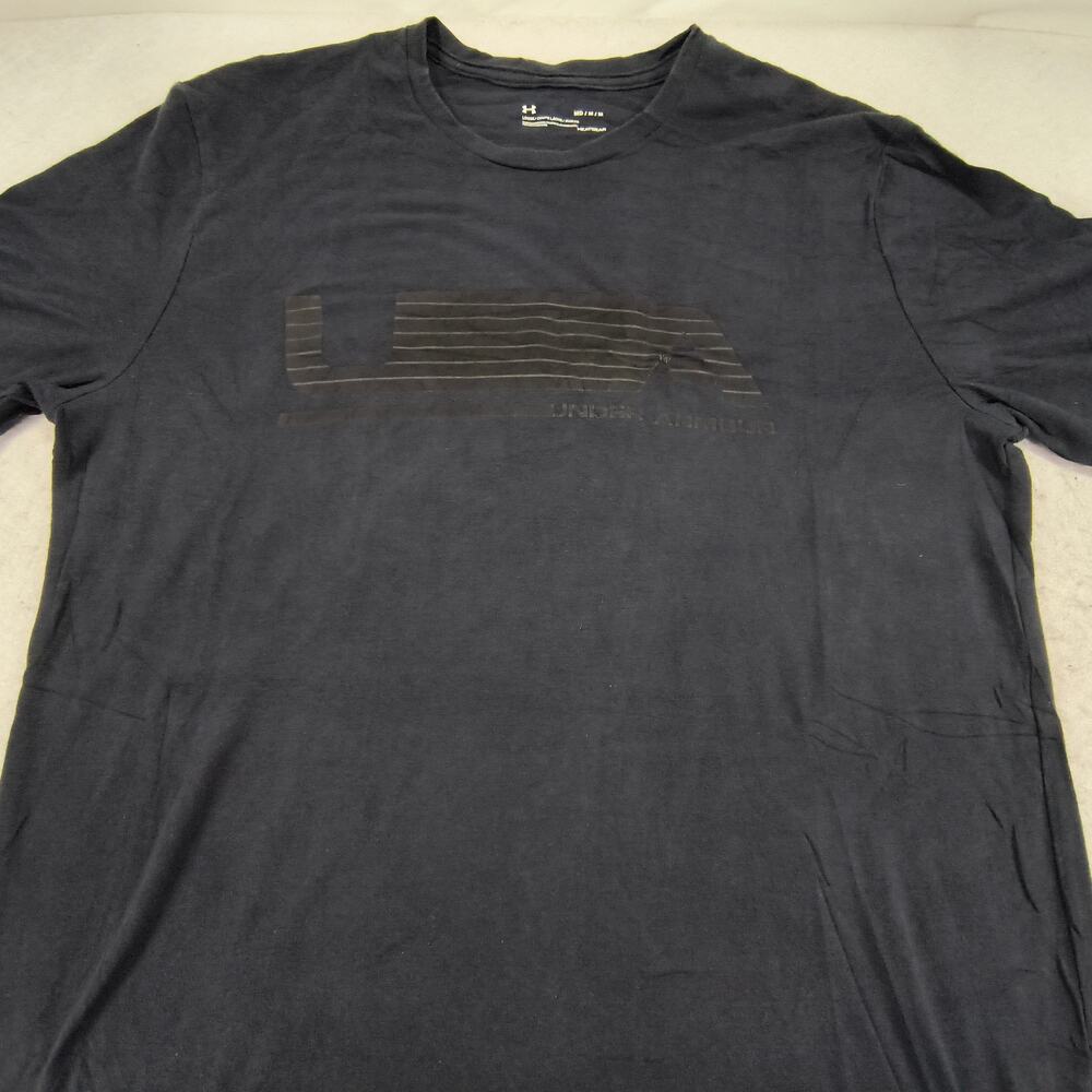 Under Armour Crew Neck Short Sleeve Graphic T Shirt Mens Size Medium M Black